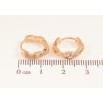Серьги Xuping M&L цвет 18K колечки "Узор с кристаллами" фото №2