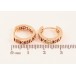 Серьги Xuping M&L цвет 18K колечки "Узор римские цифры с красными кристаллами" фото №2 Серьги Xuping M&L цвет 18K колечки "Узор римские цифры с красными кристаллами" фото №2