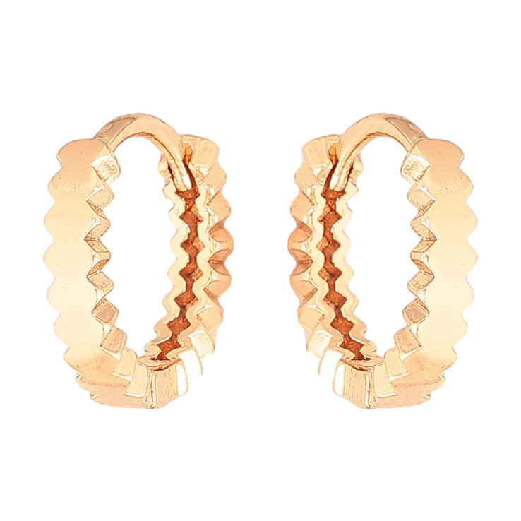 Сережки Xuping M&L колір 18K колечка "Декоративний візерунок" фото №17