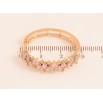 Серьги Xuping M&L цвет 18K колечки "Узор с розовыми кристаллами" фото №2