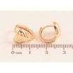 Сережки Xuping M&L колір 18K колечка "Сердечка" фото №2
