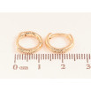 Сережки Xuping M&L колір 18K колечка "Декоративний візерунок" фото №2