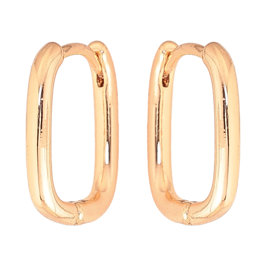 Серьги Xuping M&L цвет 18K колечки "Классика" фото №1