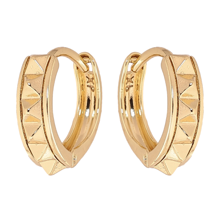 Серьги Xuping цвет Позолота 14K колечки "Декоративный узор" фото №19