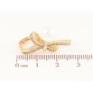 Сережки Xuping колір Позолота 14K колечка "Банти з перлинами" фото №2 Сережки Xuping колір Позолота 14K колечка "Банти з перлинами" фото №2