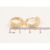 Сережки Xuping колір Позолота 14K колечка "Декоративний візерунок" фото №2