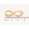 Серьги Xuping цвет Позолота 14K колечки "Узор с кристаллами" фото №2