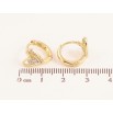 Серьги Xuping цвет Позолота 14K колечки "Сердечки с кристаллами" фото №2 Серьги Xuping цвет Позолота 14K колечки "Сердечки с кристаллами" фото №2