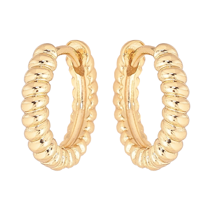 Сережки Xuping колір Позолота 14K колечка "Декоративний візерунок" фото №25