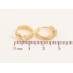 Серьги Xuping цвет Позолота 14K колечки "Узор с кристаллами" фото №2 Серьги Xuping цвет Позолота 14K колечки "Узор с кристаллами" фото №2