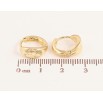 Сережки Xuping колір Позолота 14K колечка "Декоративні" фото №2