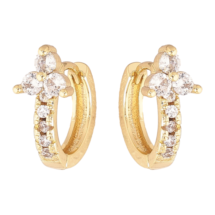 Серьги Xuping цвет Позолота 14K колечки "Узор с кристаллами" фото №13 Серьги Xuping цвет Позолота 14K колечки "Узор с кристаллами" фото №13