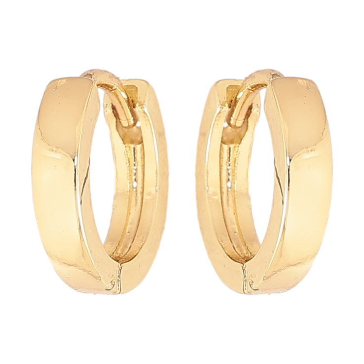 Серьги Xuping цвет Позолота 14K колечки "Классика, шир. 3мм" ø 13мм фото №22