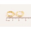 Сережки Xuping колір Позолота 14K колечка "Класика, шир. 3мм" ø 13мм фото №2 Сережки Xuping колір Позолота 14K колечка "Класика, шир. 3мм" ø 13мм фото №2