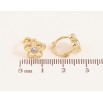 Сережки Xuping колір Позолота 14K колечка "Квіточки" фото №2