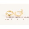 Сережки Xuping колір Позолота 14K колечка "Кристальні метелики" фото №2 Сережки Xuping колір Позолота 14K колечка "Кристальні метелики" фото №2