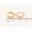 Сережки Xuping колір Позолота 14K колечка "Декоративний візерунок" фото №2 Сережки Xuping колір Позолота 14K колечка "Декоративний візерунок" фото №2