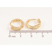 Сережки Xuping колір Позолота 14K колечка "Декоративний візерунок" фото №2