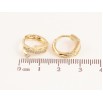 Сережки Xuping колір Позолота 14K колечка "Узор с кристаллами" фото №2