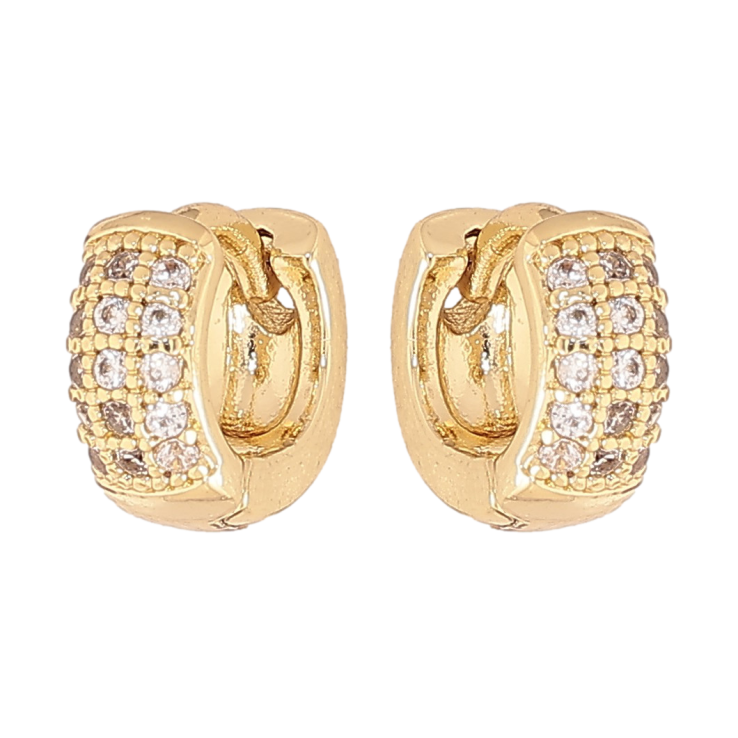 Сережки Xuping колір Позолота 14K колечка "Інкрустація кристалами" фото №20