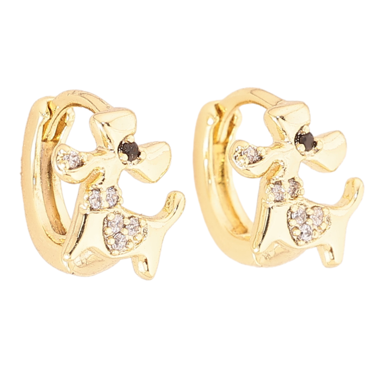 Сережки Xuping колір Позолота 14K колечка "Собачки" фото №24 Сережки Xuping колір Позолота 14K колечка "Собачки" фото №24