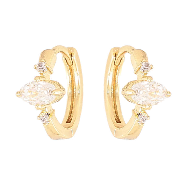Серьги Xuping цвет Позолота 14K колечки "Узор с кристаллами" фото №1 Серьги Xuping цвет Позолота 14K колечки "Узор с кристаллами" фото №1