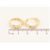 Серьги Xuping цвет Позолота 14K колечки "Декоративный узор" фото №2 Серьги Xuping цвет Позолота 14K колечки "Декоративный узор" фото №2