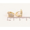 Сережки Xuping колір Позолота 14K колечка "Метелики з інкрустацією кристалами" фото №2
