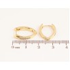 Сережки Xuping колір Позолота 14K колечка "Візерунок з кристалами" фото №2 Сережки Xuping колір Позолота 14K колечка "Візерунок з кристалами" фото №2