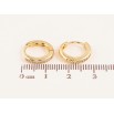 Сережки Xuping колір Позолота 14K колечка "Доріжки кристалів" фото №2 Сережки Xuping колір Позолота 14K колечка "Доріжки кристалів" фото №2