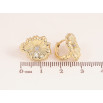 Серьги Xuping цвет Позолота 14K колечки "Декоративные цветочки" фото №2