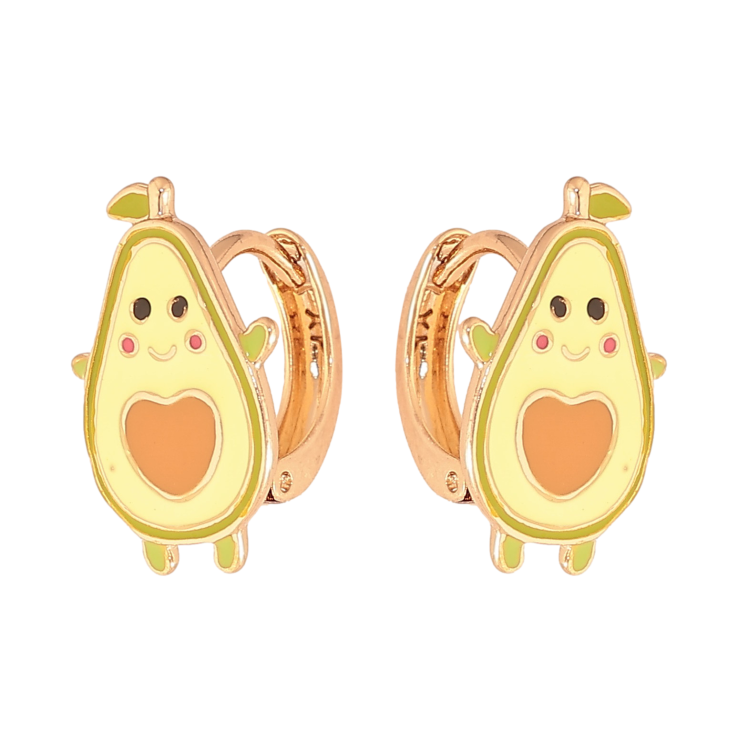 Сережки Xuping колір Позолота 18К колечка "Авокадо" фото №7