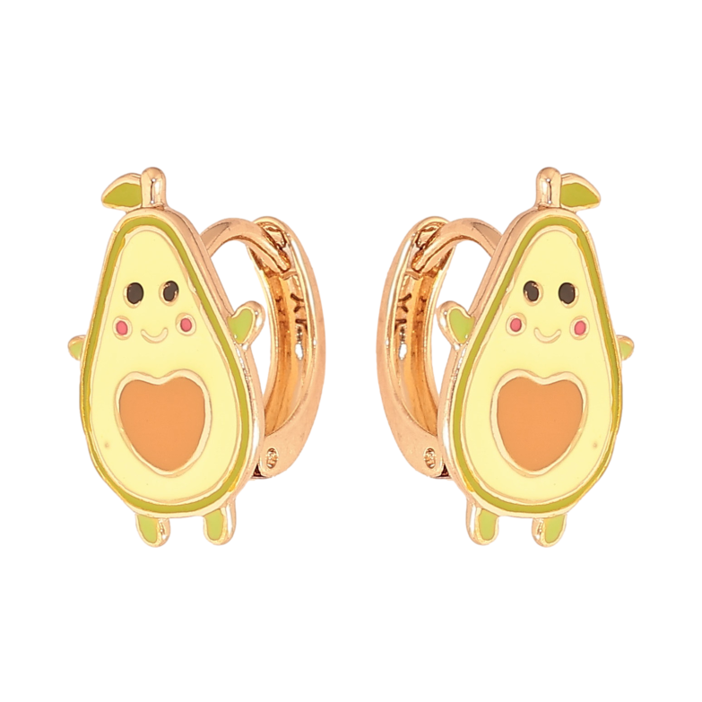 Серьги Xuping цвет Позолота 18К колечки "Авокадо" фото №1