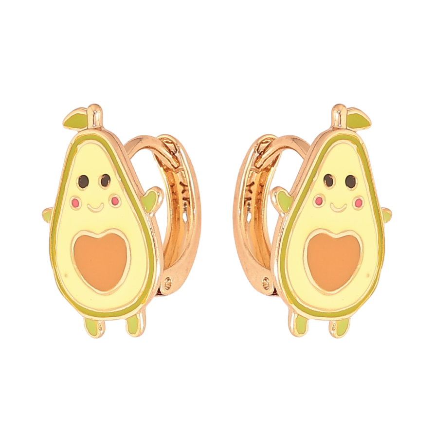 Сережки Xuping колір Позолота 18К колечка "Авокадо" фото №1