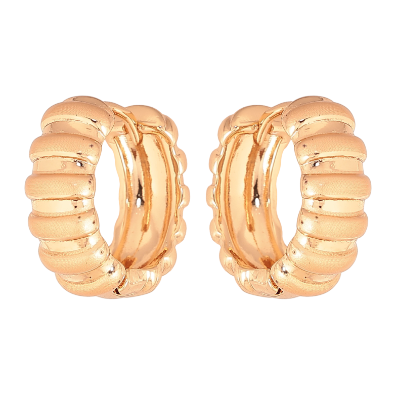 Серьги Xuping цвет Позолота 18К колечки "Декоративный узор" фото №2 Серьги Xuping цвет Позолота 18К колечки "Декоративный узор" фото №2