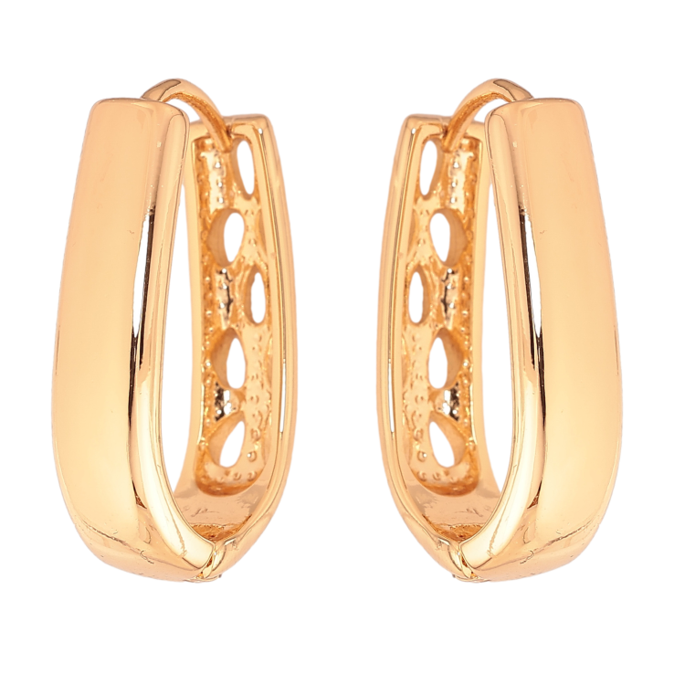 Сережки Xuping колір Позолота 18К колечка "Декоративні" фото №11 Сережки Xuping колір Позолота 18К колечка "Декоративні" фото №11