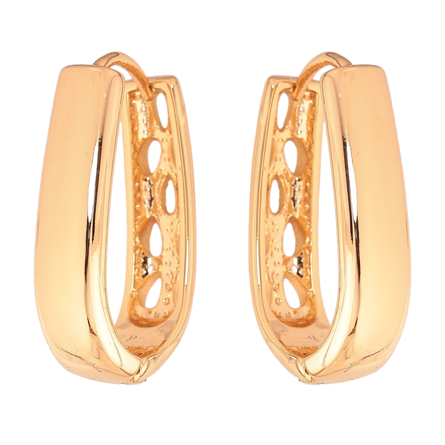 Сережки Xuping колір Позолота 18К колечка "Декоративні" фото №1 Сережки Xuping колір Позолота 18К колечка "Декоративні" фото №1