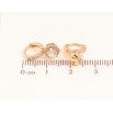 Серьги Xuping цвет Позолота 18K колечки "Узор с кристаллами" фото №2 Серьги Xuping цвет Позолота 18K колечки "Узор с кристаллами" фото №2