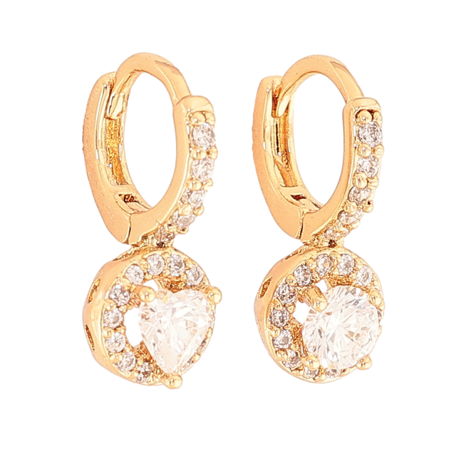 Серьги Xuping цвет Позолота 18K колечки "Узор с кристаллами" фото №1 Серьги Xuping цвет Позолота 18K колечки "Узор с кристаллами" фото №1