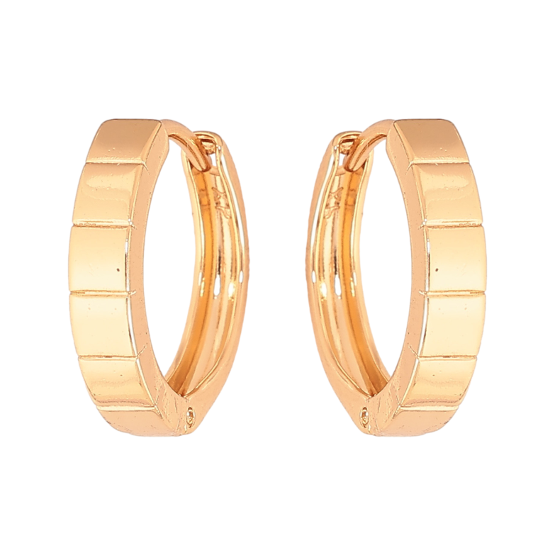 Серьги Xuping цвет Позолота 18К колечки "Декоративный узор" фото №1 Серьги Xuping цвет Позолота 18К колечки "Декоративный узор" фото №1