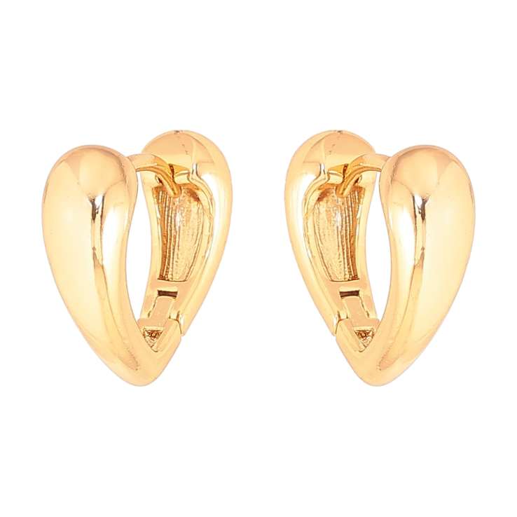 Серьги Xuping цвет Позолота 18К колечки "Декоративные сердечки" фото №23 Серьги Xuping цвет Позолота 18К колечки "Декоративные сердечки" фото №23