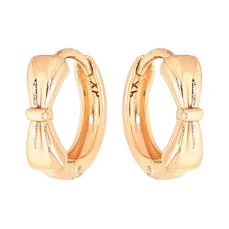 Серьги Xuping цвет Позолота 18К колечки "Бант" фото №21 Серьги Xuping цвет Позолота 18К колечки "Бант" фото №21