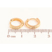Серьги Xuping цвет Позолота 18К колечки "Классика , шир. 2мм" ø 11мм фото №2