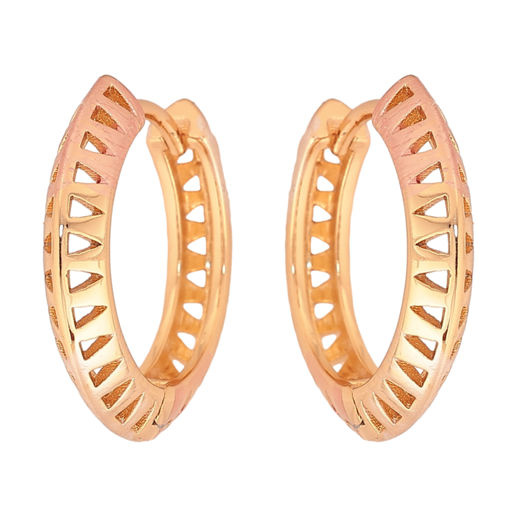 Серьги Xuping цвет Позолота 18К колечки "Декоративный узор покрашенные эмалью" фото №22