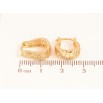 Сережки Xuping колір Позолота 18K колечка "Декоративний візерунок" фото №2