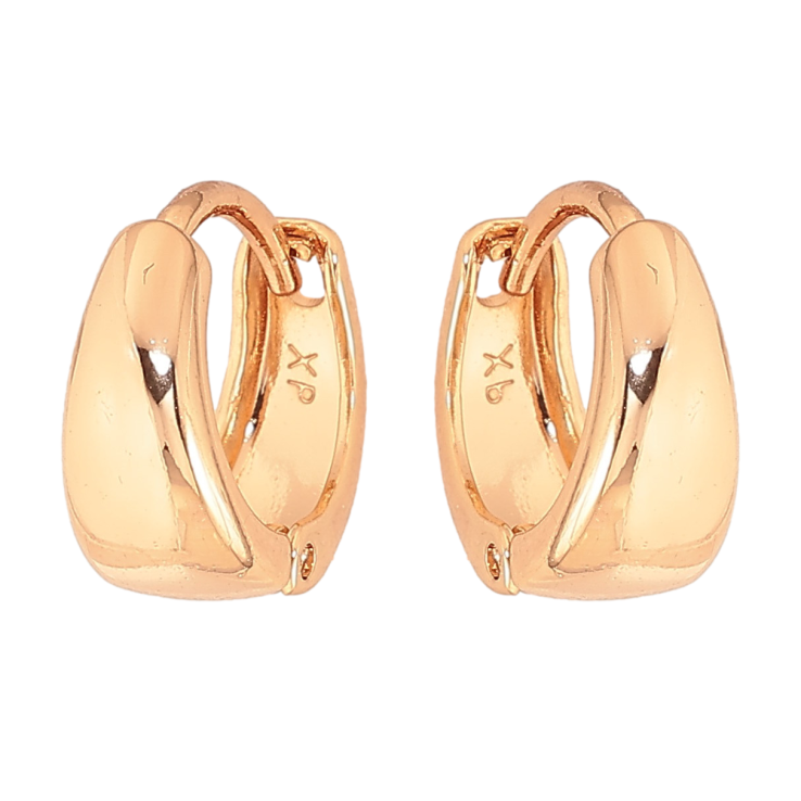 Серьги Xuping цвет Позолота 18К колечки "Классика" ø 12мм фото №11