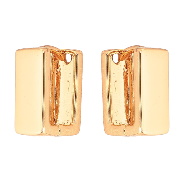 Сережки Xuping колір Позолота 18К колечка "Прямокутні" 9х11мм, шир. 5мм фото №1 Сережки Xuping колір Позолота 18К колечка "Прямокутні" 9х11мм, шир. 5мм фото №1