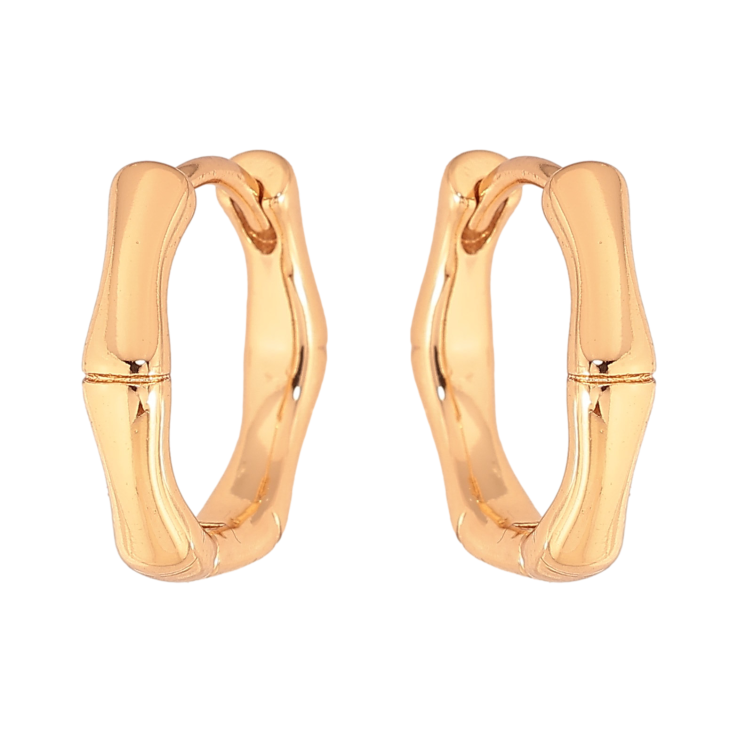 Сережки Xuping колір Позолота 18К колечка "Декоративний візерунок" фото №9