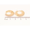 Серьги Xuping цвет Позолота 18К колечки "Дорожки кристаллов" фото №2 Серьги Xuping цвет Позолота 18К колечки "Дорожки кристаллов" фото №2