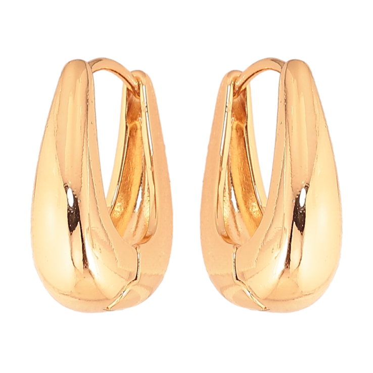 Серьги Xuping цвет Позолота 18K колечки "Декоративные"  фото №4